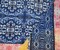 Blue-Yellow-Multi Moroccan Stripe Printed Poly Chiffon Woven Fabric By the Yard